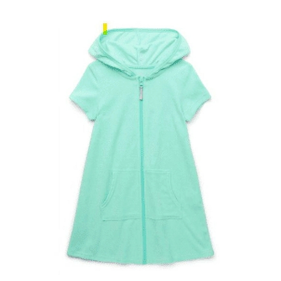 Wonder Nation Hooded Swim Coverup Young Girls MEDIUM 7/8 - Picture 1 of 5